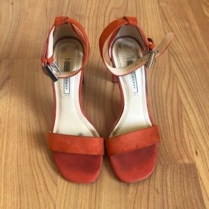 Zara leather heels